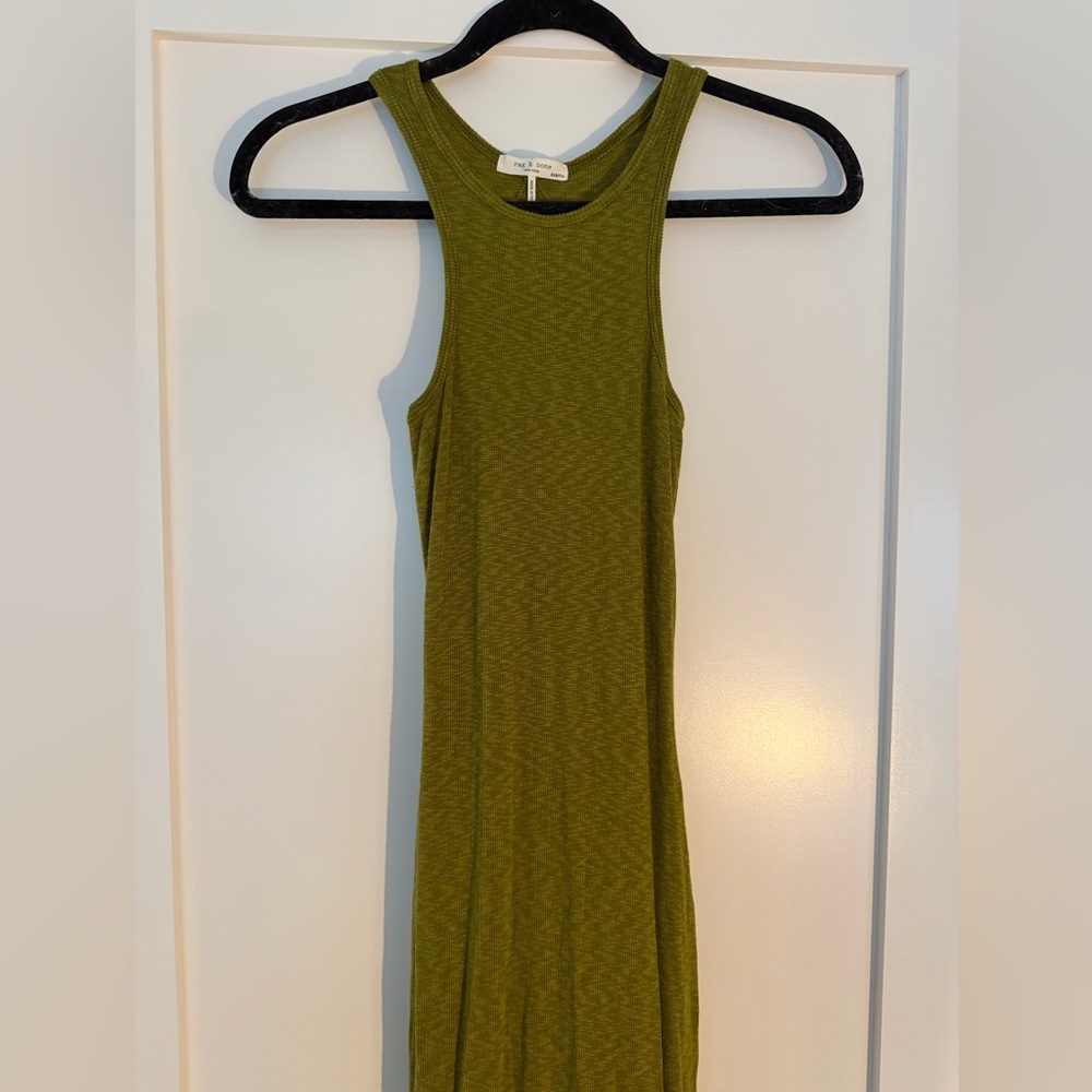 rag & bone Olive Green Maxi Dress
